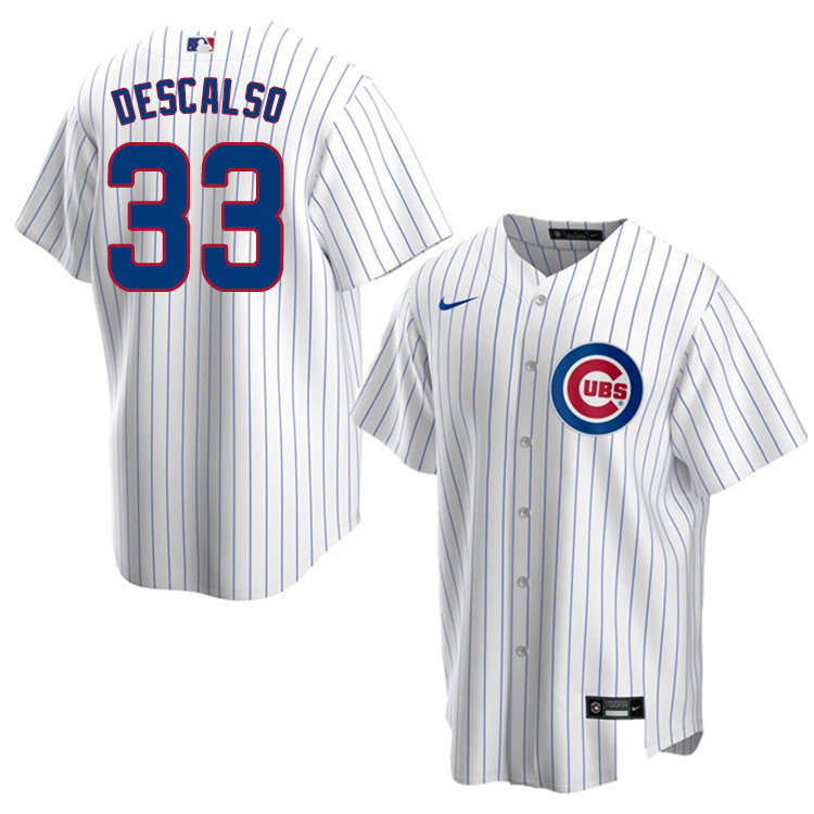Nike Men #33 Daniel Descalso Chicago Cubs Baseball Jerseys Sale-White